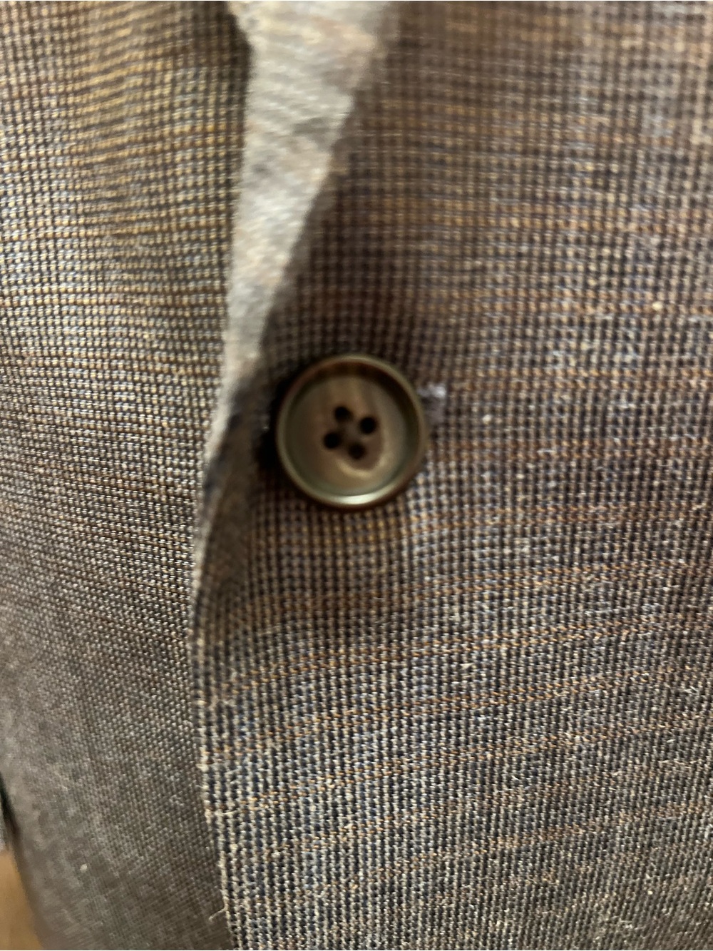 Lauren Ralph Lauren Gray Checked Sport Coat Blazer Wool/Silk Men 42R - Picture 6 of 14